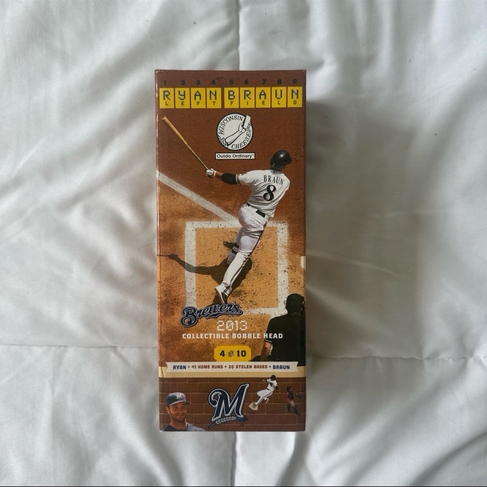 Vintage 2013 Milwaukee Brewers Ryan Braun Collectible Bobblehead